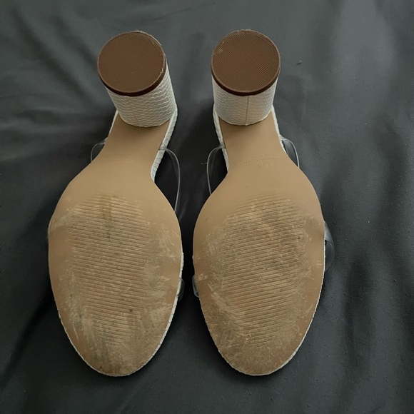 lulus dakyana white snake print high heel sandals (size 7) - Picture 4 of 5